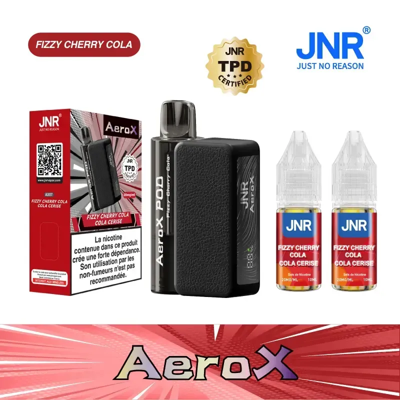 JNR AeroX 32000 Puffs - Kit Pod Remplissable et Rechargeable