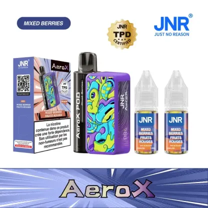 JNR AeroX 32000 Puffs - Kit Pod Remplissable et Rechargeable