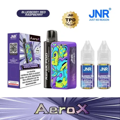JNR AeroX 32000 Puffs - Kit Pod Remplissable et Rechargeable