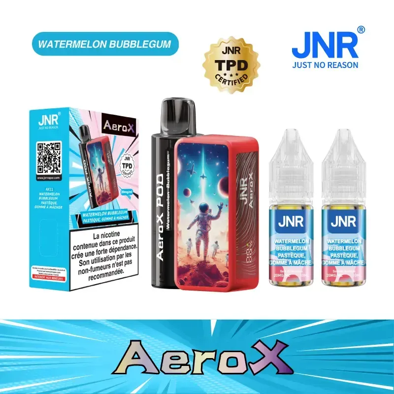 JNR AeroX 32000 Puffs - Kit Pod Remplissable et Rechargeable