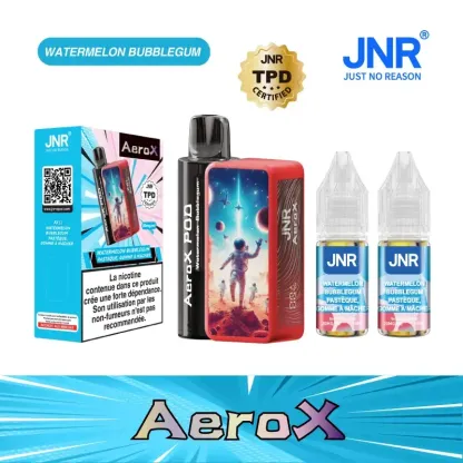 JNR AeroX 32000 Puffs - Kit Pod Remplissable et Rechargeable