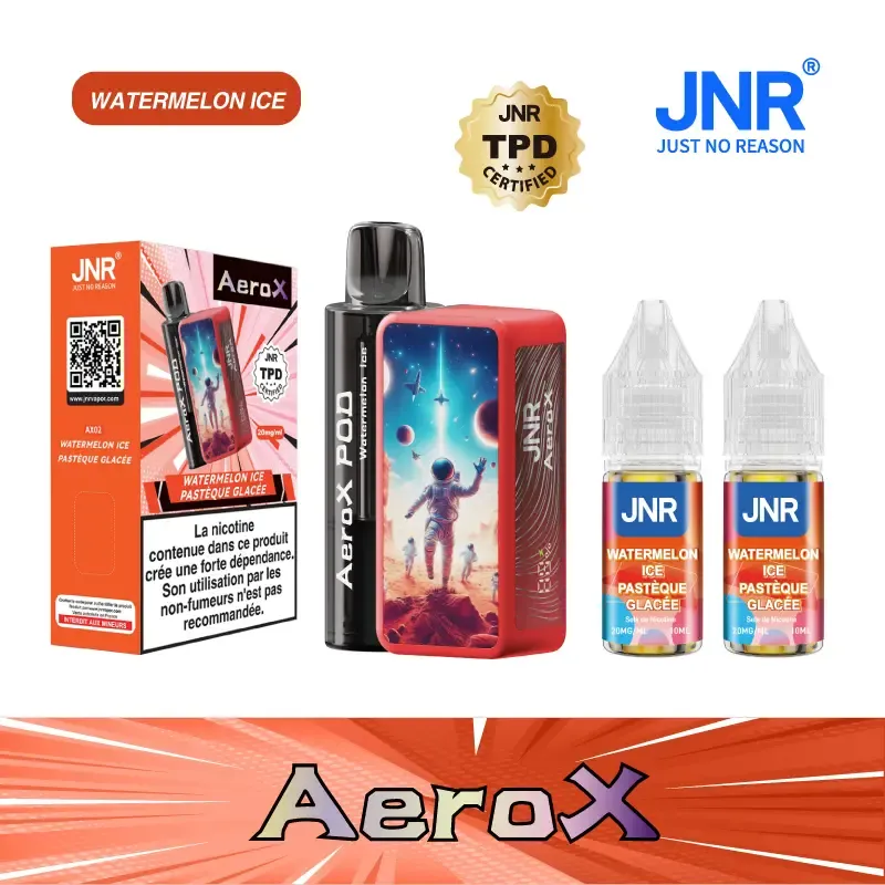 JNR AeroX 32000 Puffs - Kit Pod Remplissable et Rechargeable