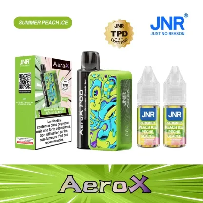 JNR AeroX 32000 Puffs - Kit Pod Remplissable et Rechargeable