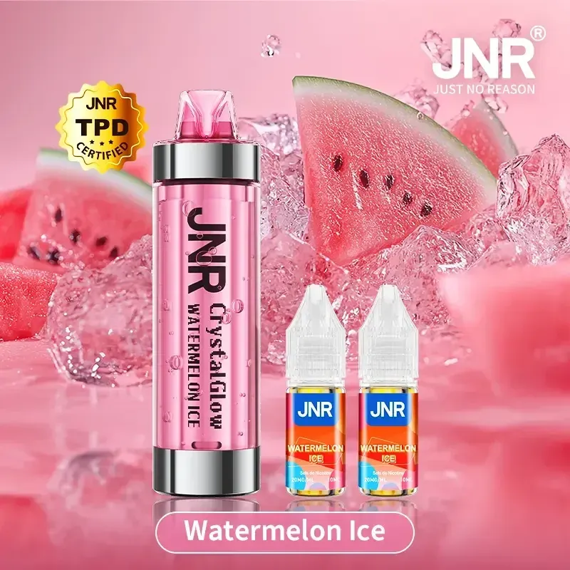 JNR Crystal Glow 33K Puffs - Kit Pod Remplissable et Rechargeable