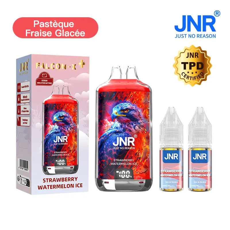 JNR Falcon X⁺ (Falcon X Plus) 28000 Puffs - Kit Pod Remplissable et Rechargeable