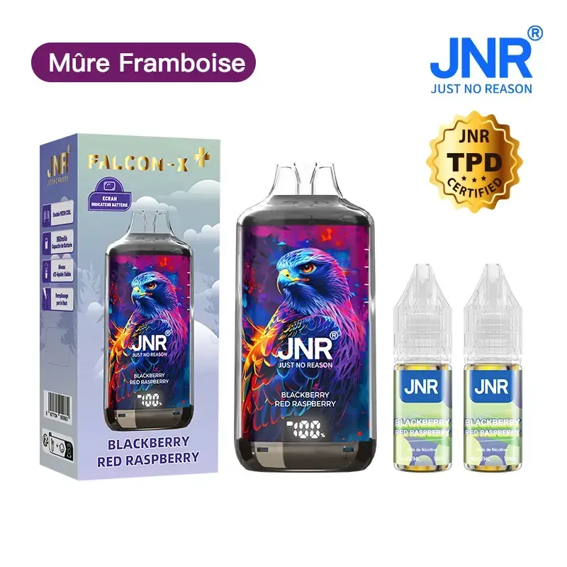 JNR Falcon X⁺ (Falcon X Plus) 28000 Puffs - Kit Pod Remplissable et Rechargeable