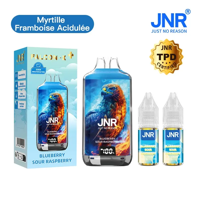 JNR Falcon X⁺ (Falcon X Plus) 28000 Puffs - Kit Pod Remplissable et Rechargeable