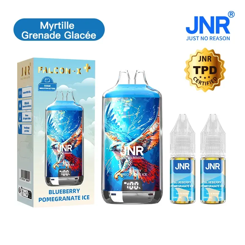 JNR Falcon X⁺ (Falcon X Plus) 28000 Puffs - Kit Pod Remplissable et Rechargeable