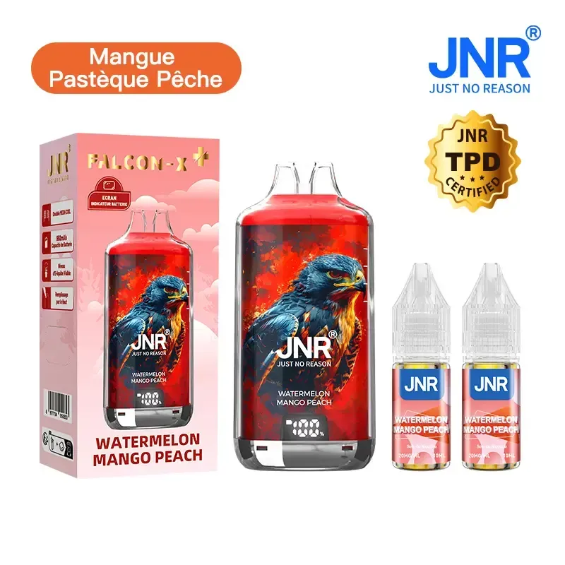 JNR Falcon X⁺ (Falcon X Plus) 28000 Puffs - Kit Pod Remplissable et Rechargeable