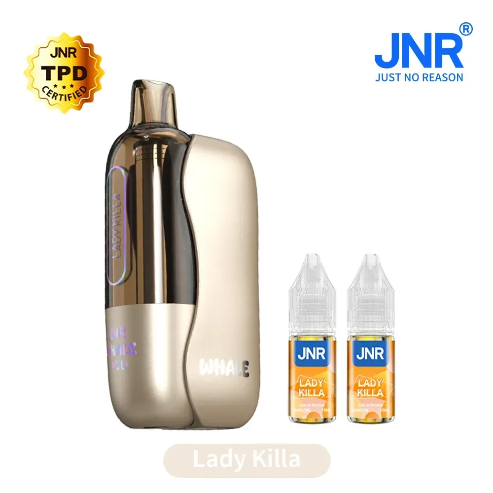 JNR Whale 38K Puffs - Kit Pod Pré-rempli et Rechargeable