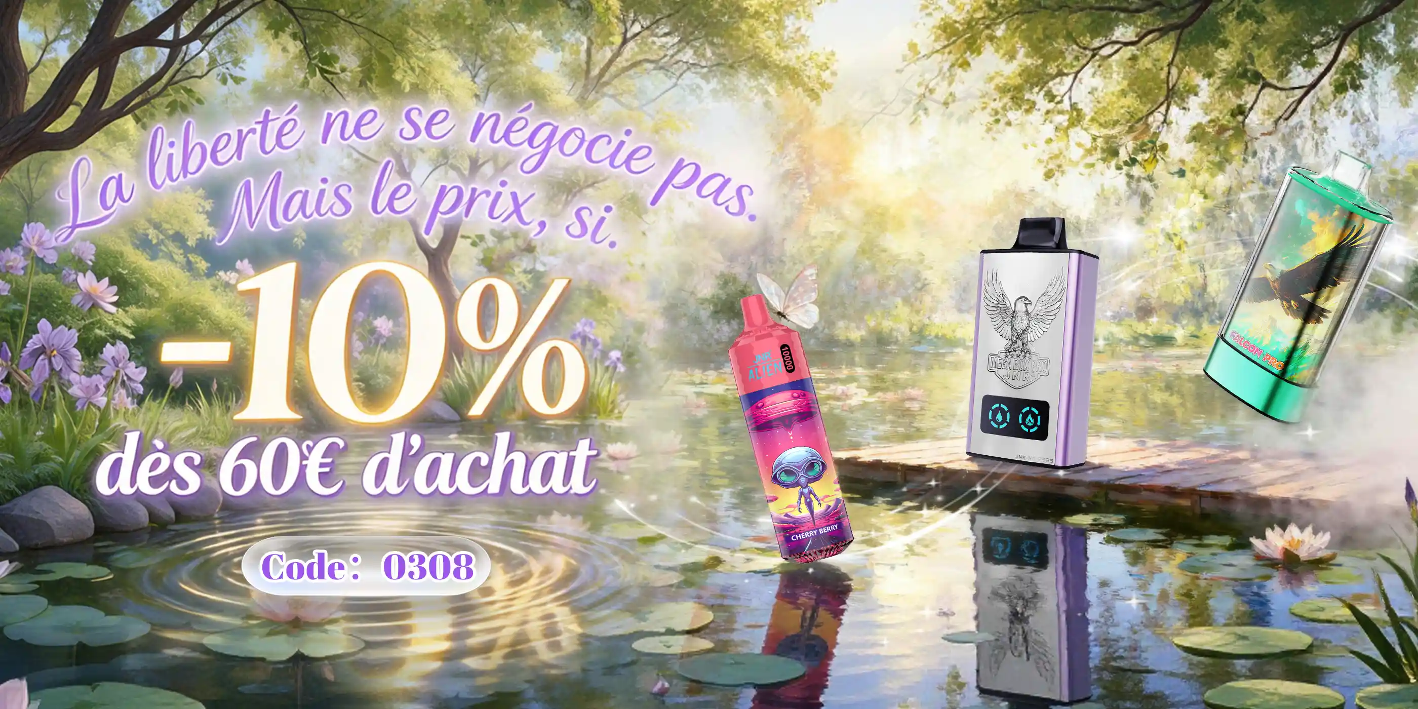 Promotion Printemps JNR -10% : Économisez sur vos Puffs JNR préférées. Achetez en ligne au meilleur prix sur JNR VIP France. Offre limitée.