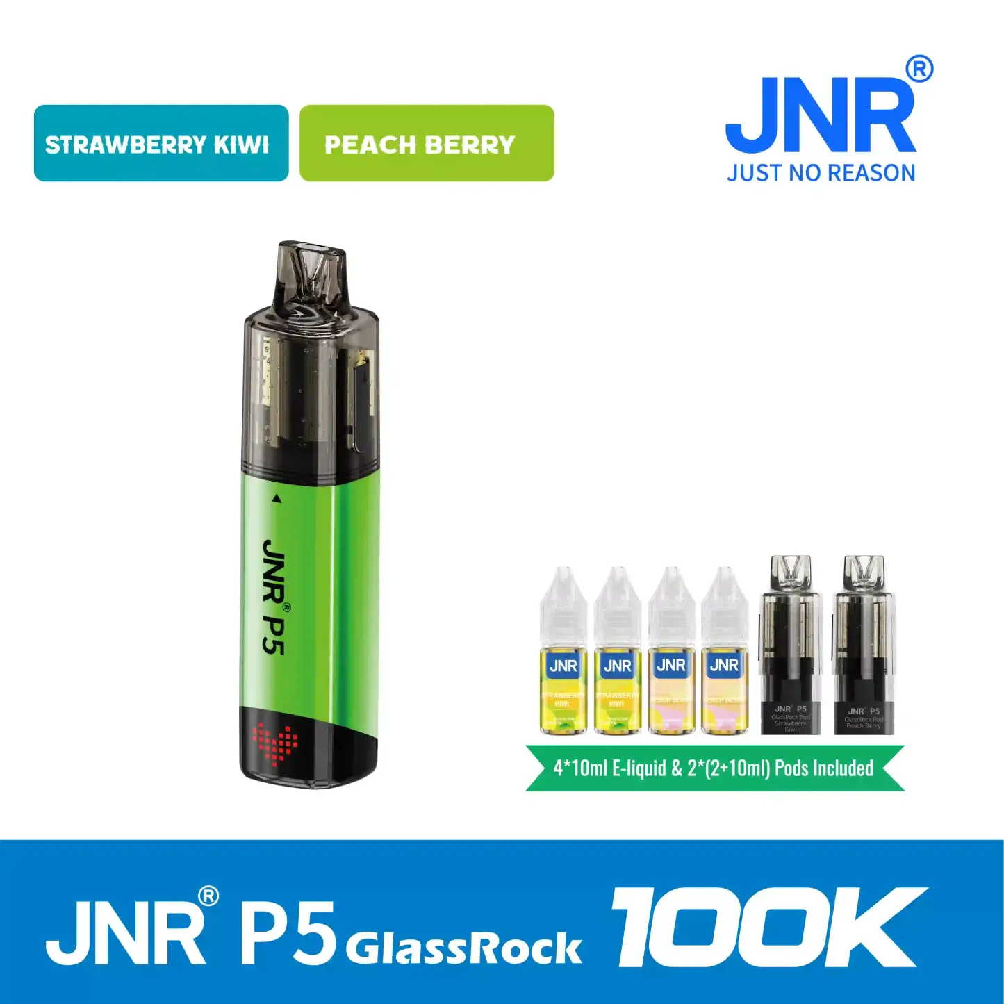 JNR - P5 GlassRock Kit - 100K Puffs - Vape Jetable - Disposable