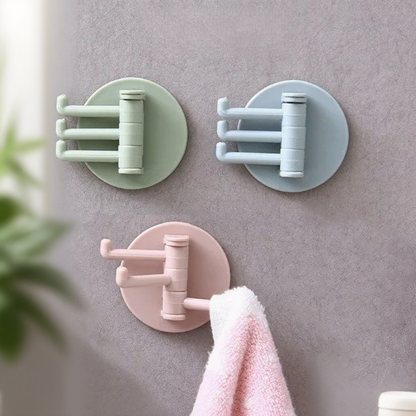 Obrotowy wieszak samoprzylepny bez śladów