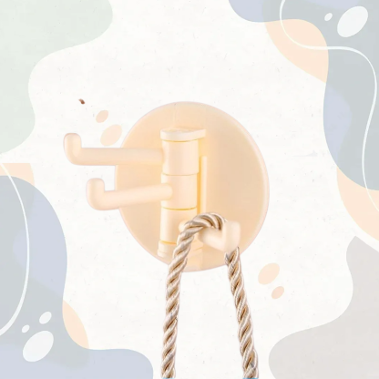 Obrotowy wieszak samoprzylepny bez śladów