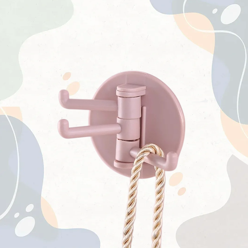 Obrotowy wieszak samoprzylepny bez śladów