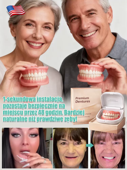 【Uśmiech w 3 minuty】Termoaktywne Nakładki na Zęby✨Bez Dentysty i Kleju✅Kup 2+1 Gratis & 90 DniGwarancji