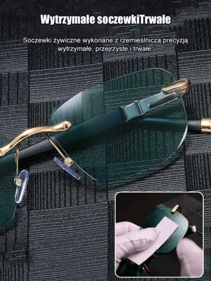 【Automatyczny zoom w zakresie 0–1000 stopni】Inteligentne okulary do czytania z zoomem✨ Blokuje 99% szkodliwego światła niebieskiego