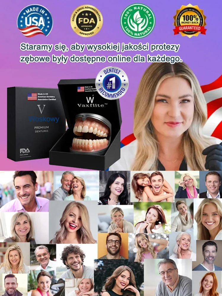 【Można założyć w sekundę】Luksusowe, personalizowane protezy dentystyczne✨Idealnie dopasowane do każdego zęba, pozwalają cieszyć się wszelkiego rodzaju przysmakami do woli.