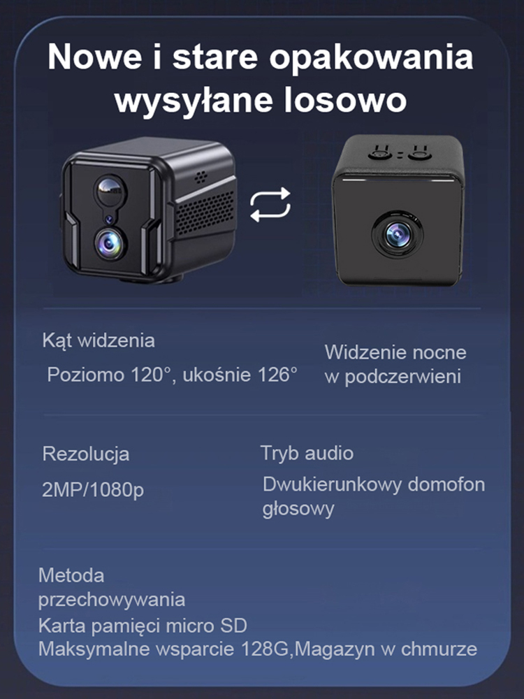 Bezprzewodowa Mini Kamera 90 Dni Baterii ✅ Montaż w 3 Sekundy ✨ Brak Ukrytych Opłat ⏰ Zniżka -50%