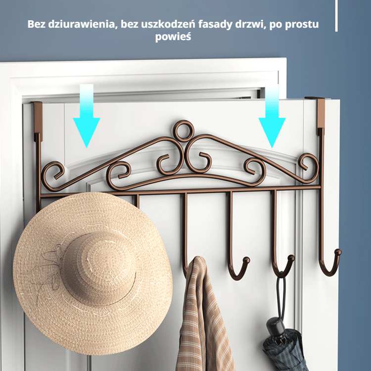  Wieszak na ubrania na drzwi 