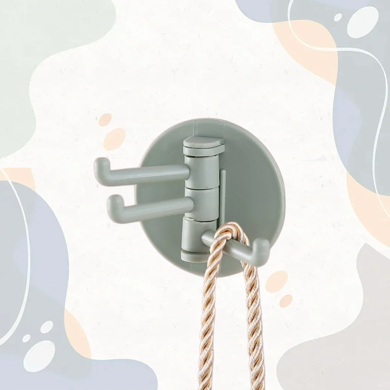 Obrotowy wieszak samoprzylepny bez śladów