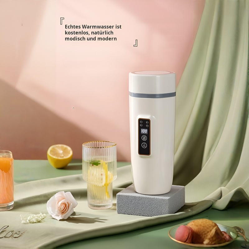 Tragbarer elektrischer Warmwasserbecher, multifunktionaler 110-V-Wasserbecher, intelligente Digitala