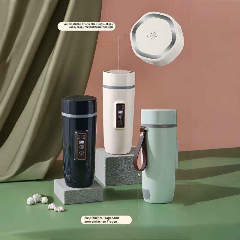 Tragbarer elektrischer Warmwasserbecher, multifunktionaler 110-V-Wasserbecher, intelligente Digitala