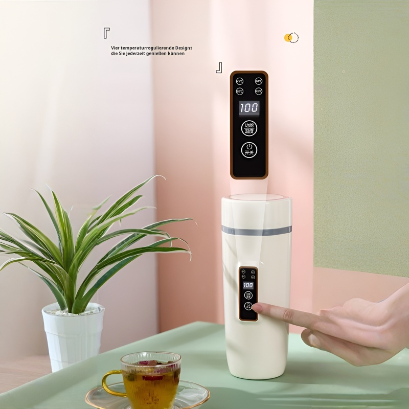 Tragbarer elektrischer Warmwasserbecher, multifunktionaler 110-V-Wasserbecher, intelligente Digitala