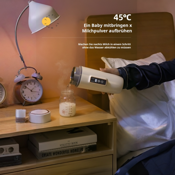 Tragbarer elektrischer Warmwasserbecher, multifunktionaler 110-V-Wasserbecher, intelligente Digitala