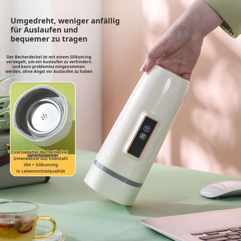 Tragbarer elektrischer Warmwasserbecher, multifunktionaler 110-V-Wasserbecher, intelligente Digitala