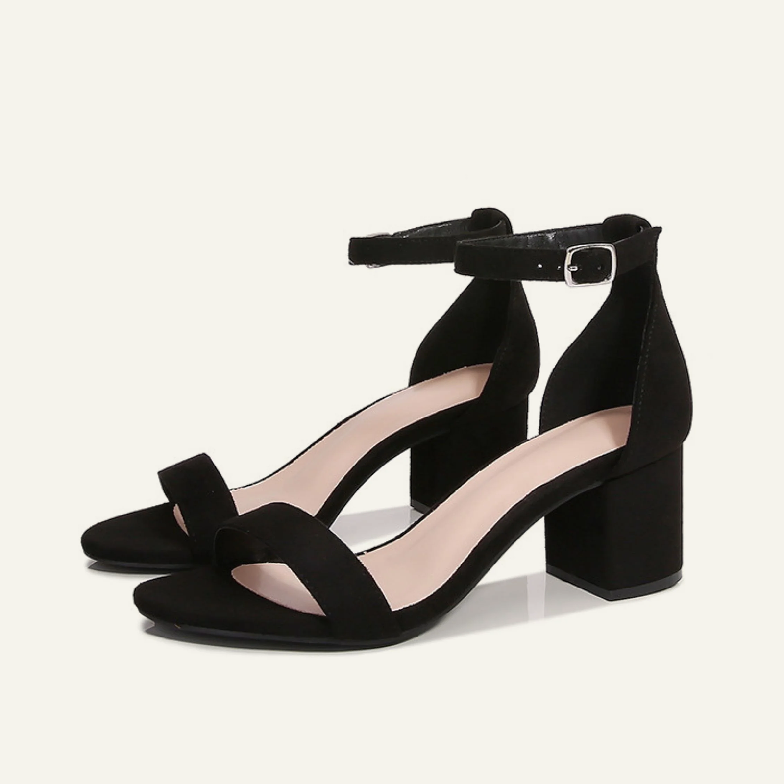 Women's Open Toe Ankle Strap Sandals Chunky Block Heels