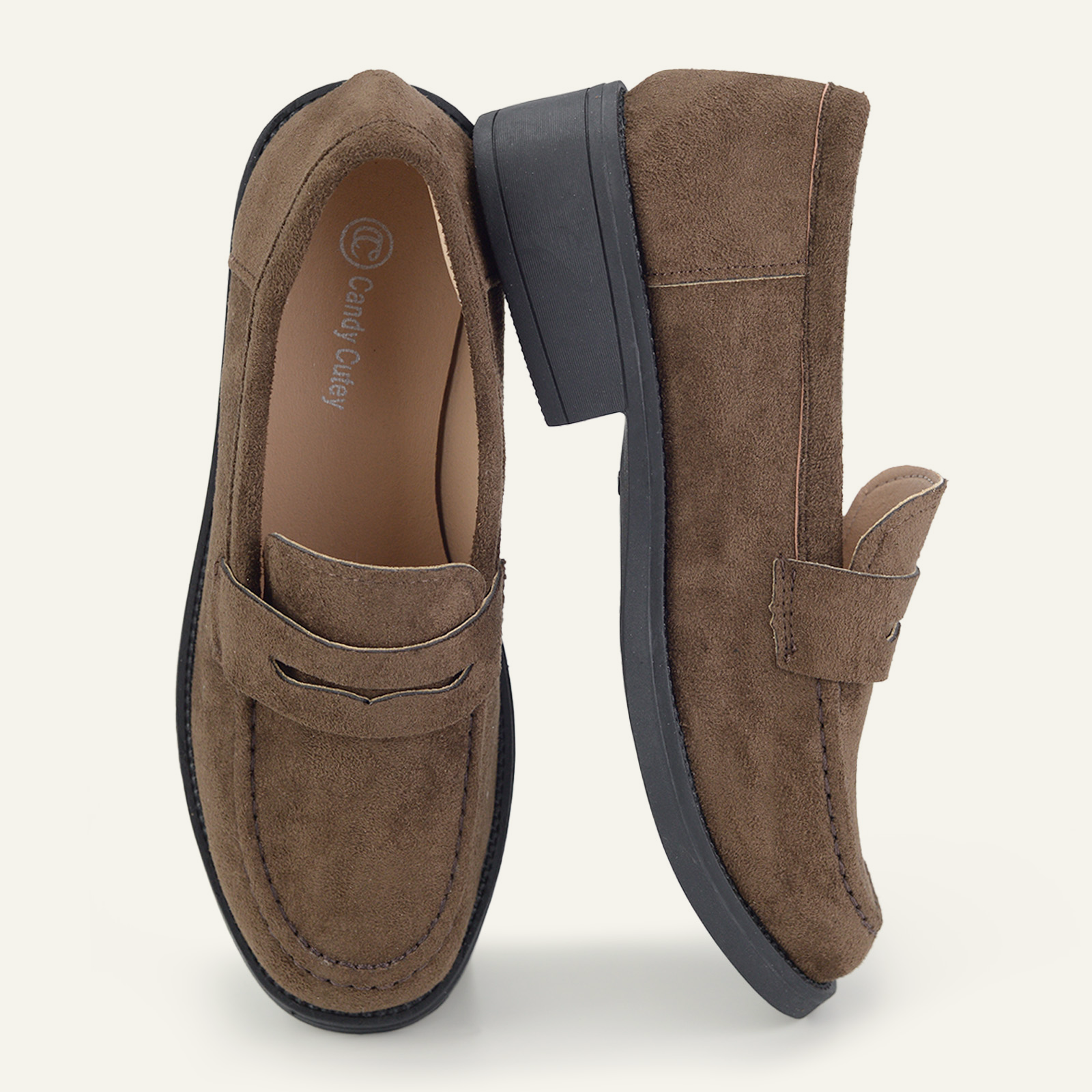 BERANMEY Loafers for Women Platform Slip-On