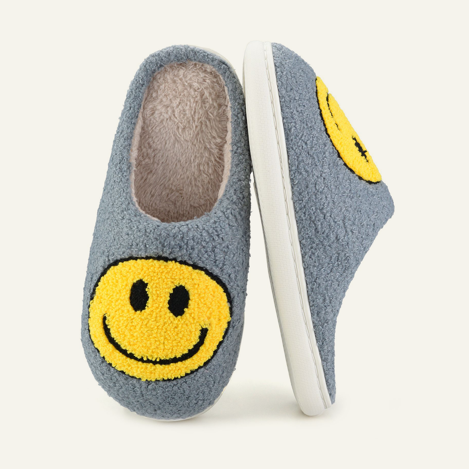 Soft Plush Comfy Cute Smile Face Slippers