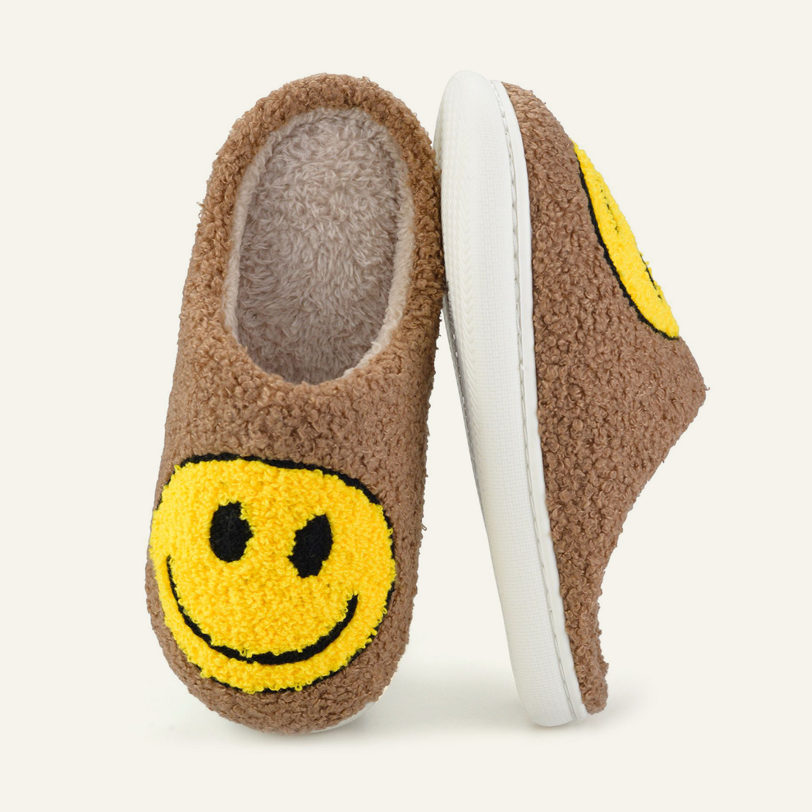 Soft Plush Comfy Cute Smile Face Slippers