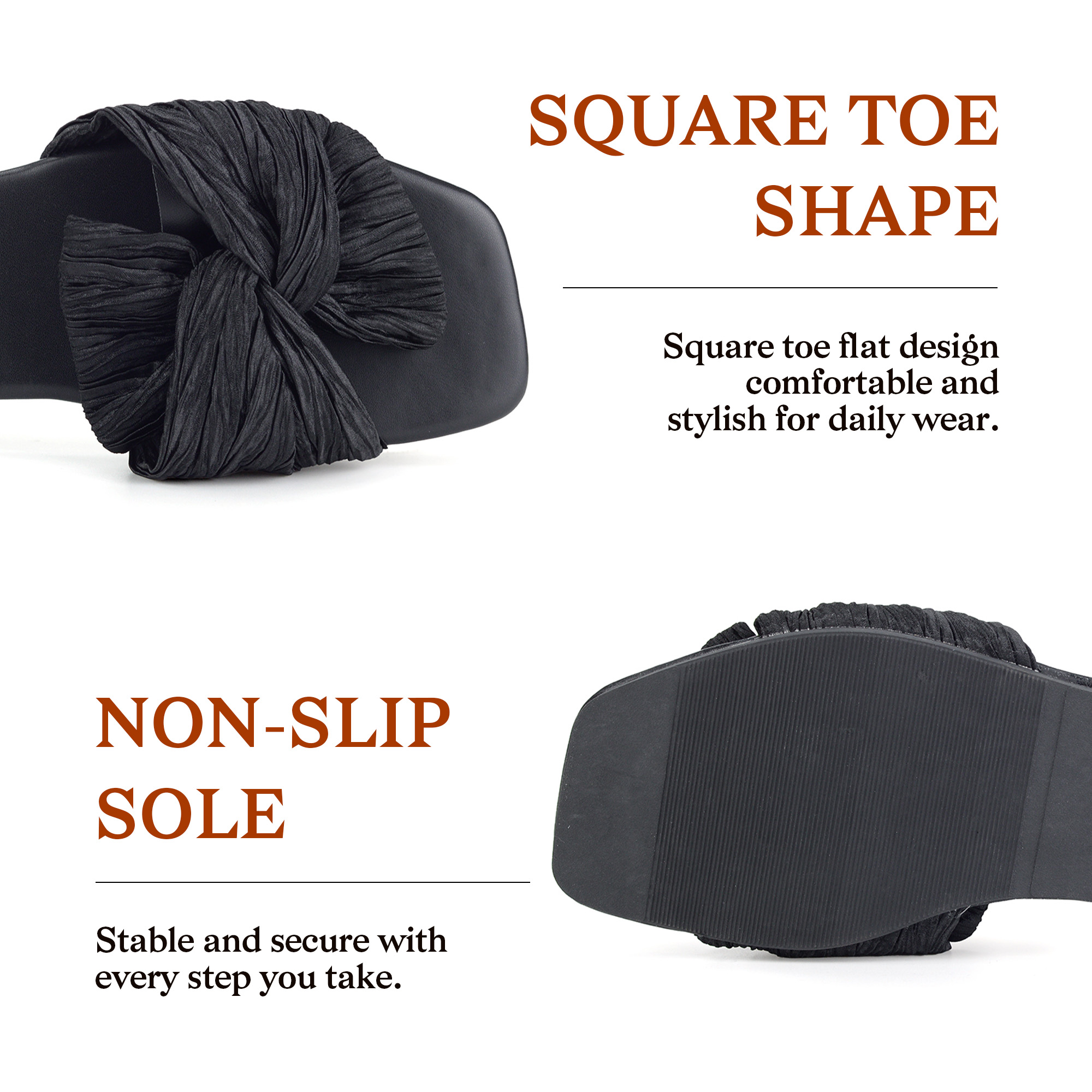 Women's Bow Slide Sandals