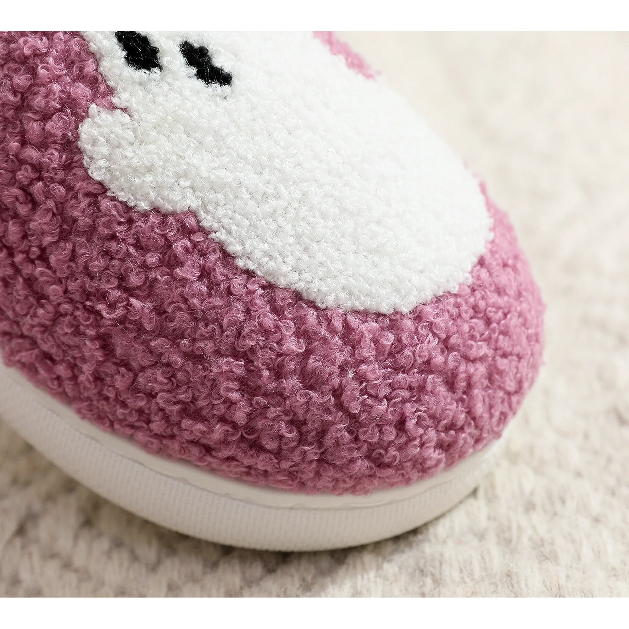 Cute Ghost Print Plush Halloween Slippers