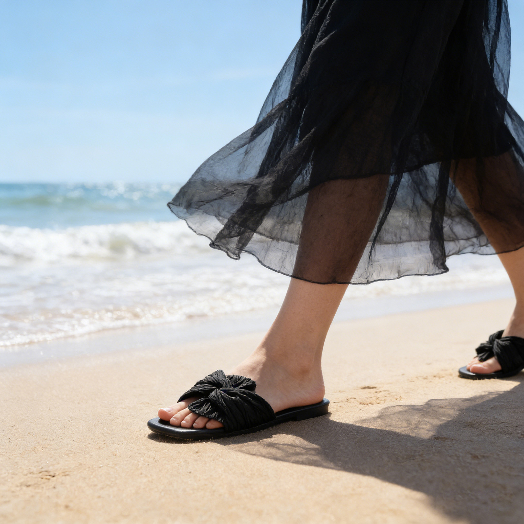 Women's Bow Slide Sandals