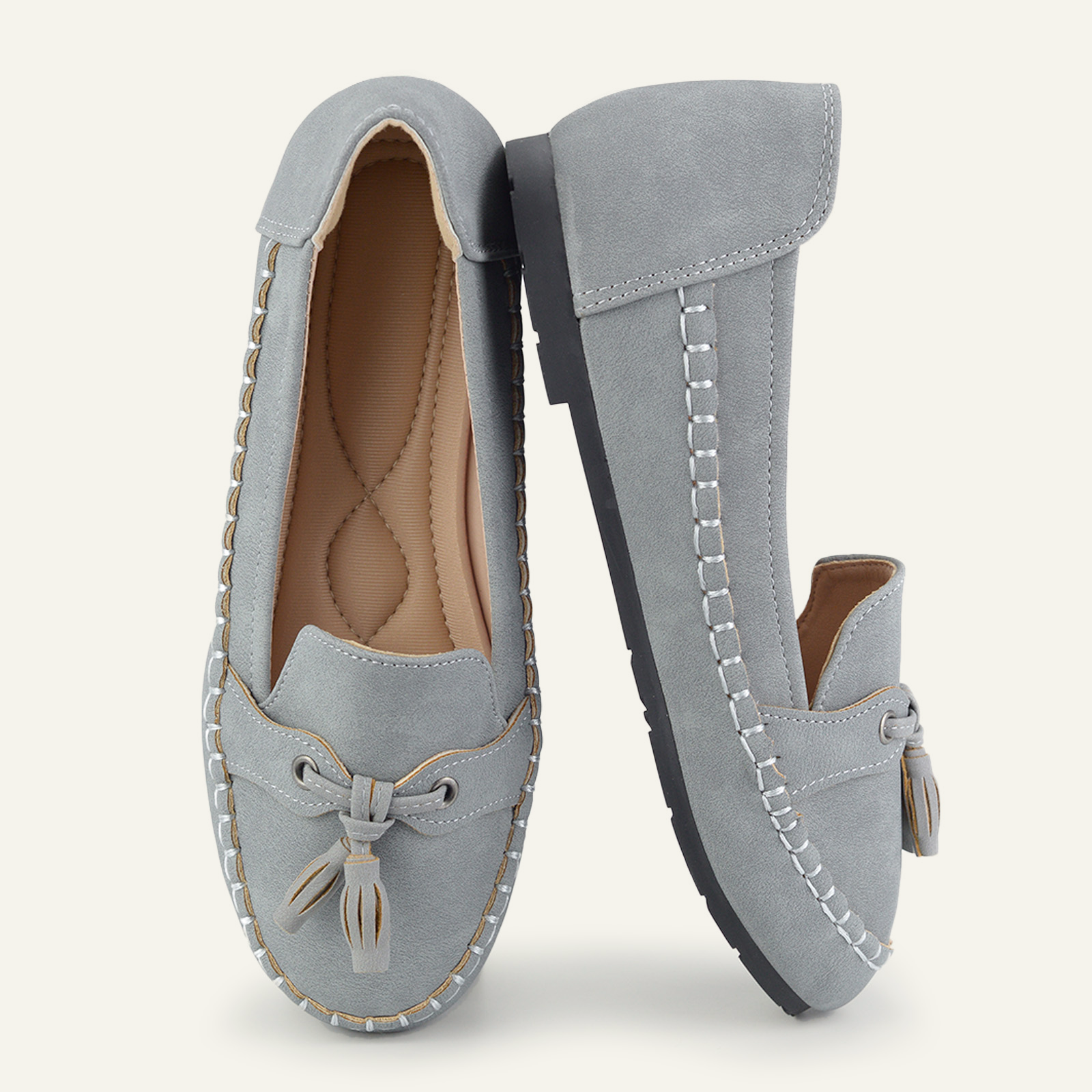 BERANMEY Casual Loafers for Women Dressy Tassel Slip On