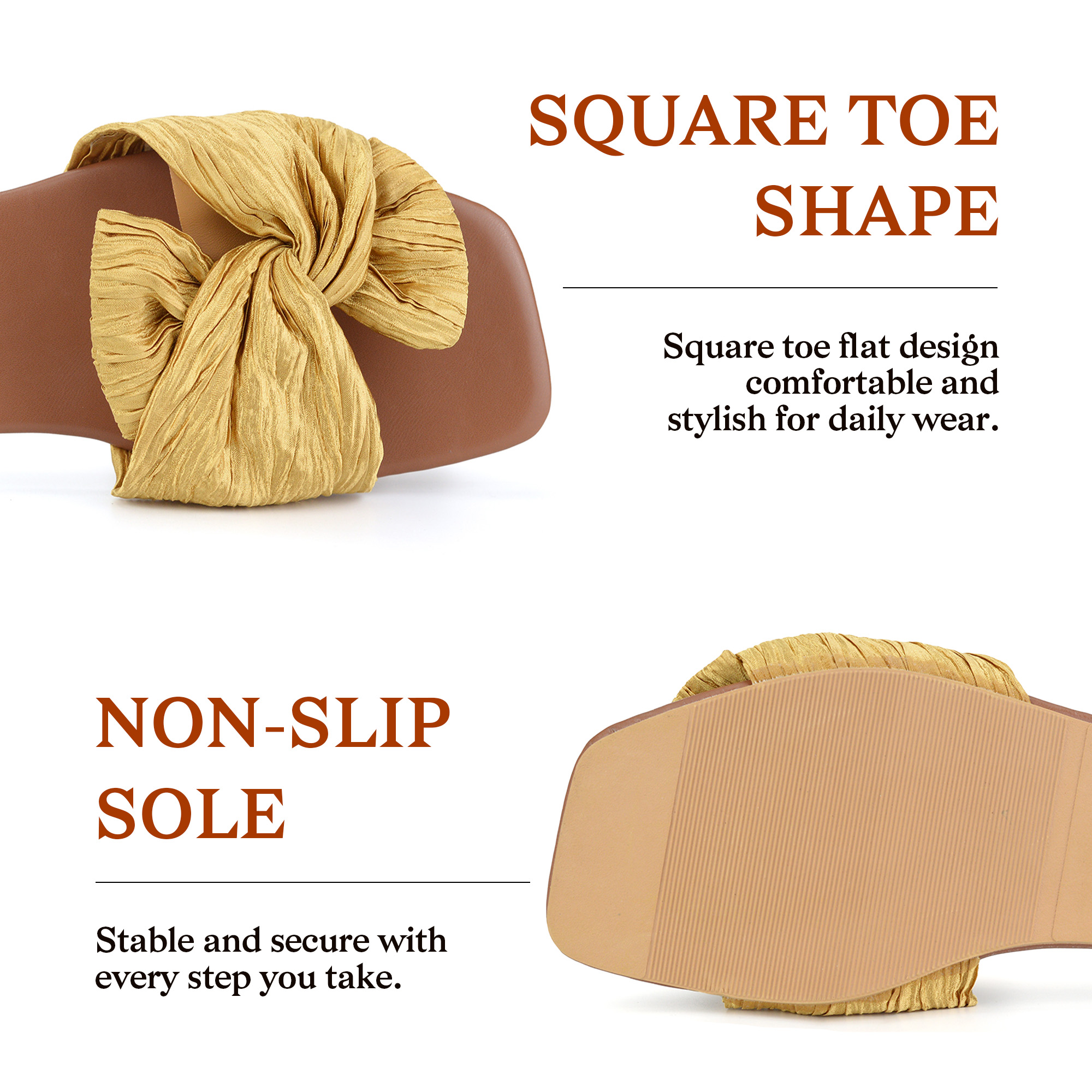 Women's Bow Slide Sandals