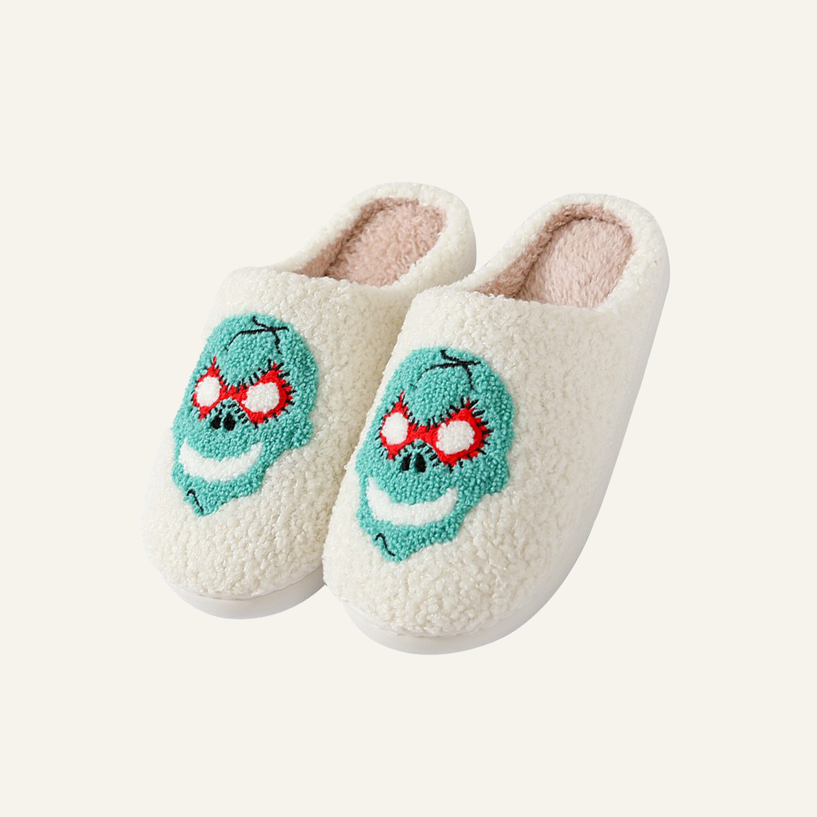 Soft Plush Halloween Slippers for Women and Men