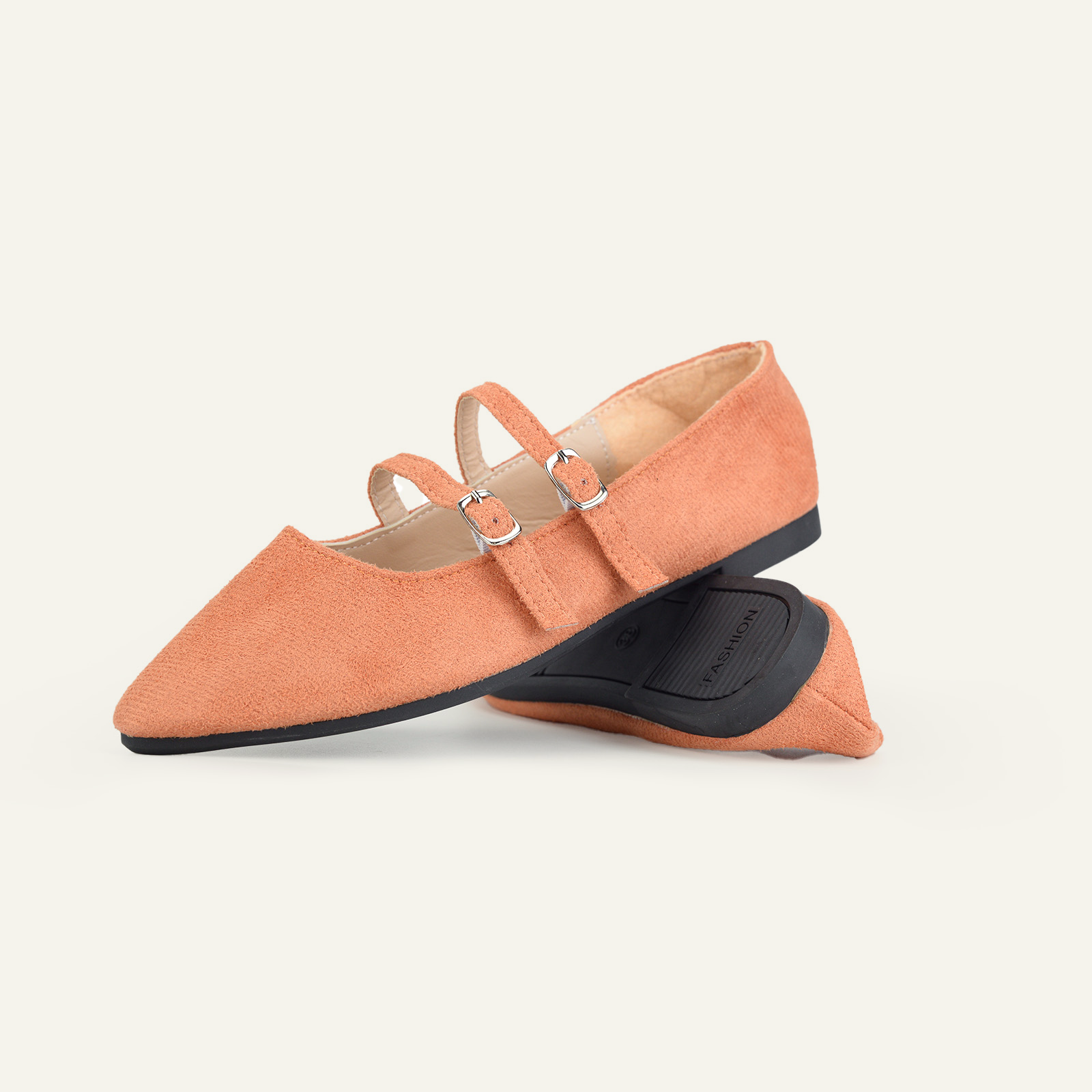 BERANMEY Women’s Mary Jane Ballet Flats Full-Back Slip-On