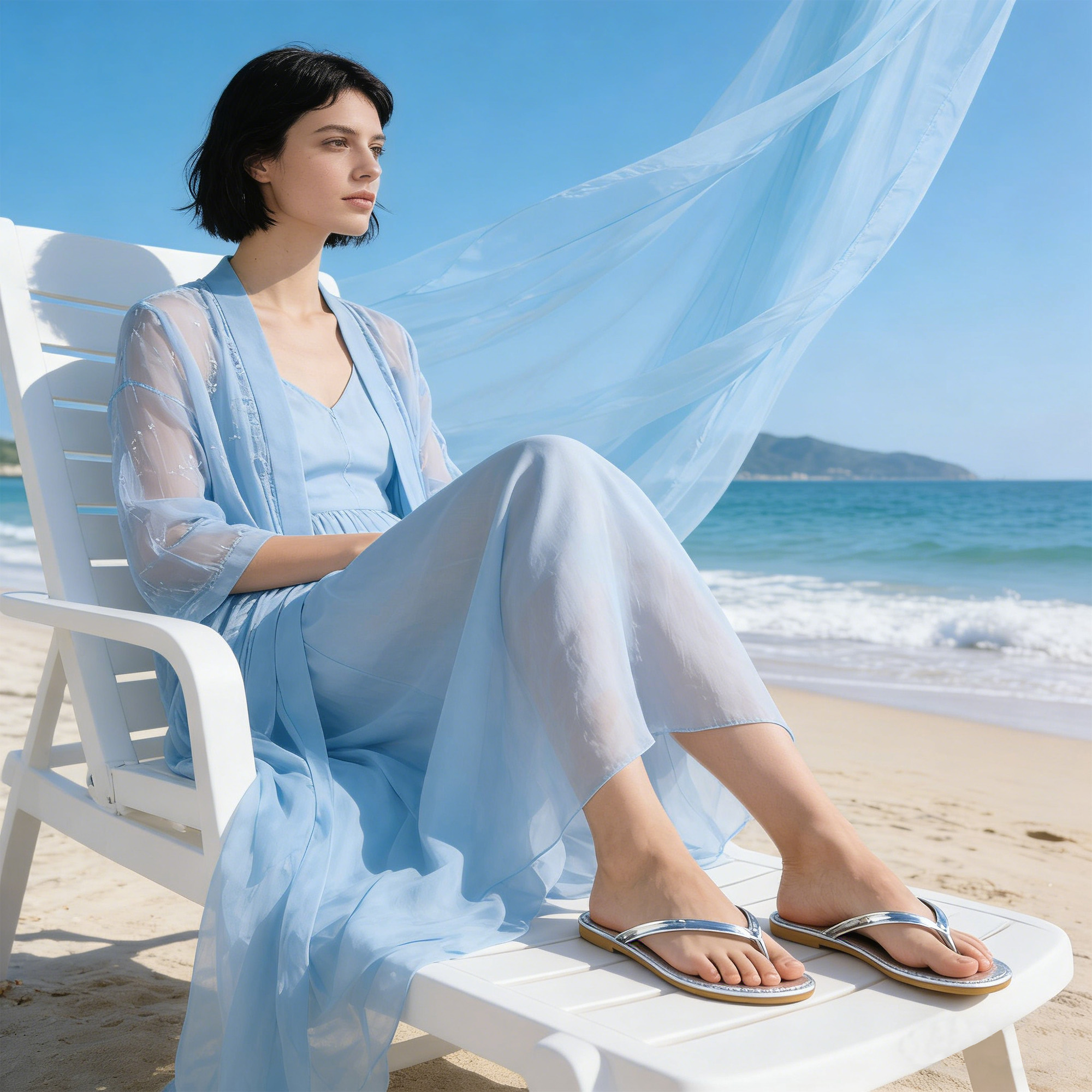 BERANMEY Women's Wide Width Flip Flops - Comfortable Slip-On Sandals