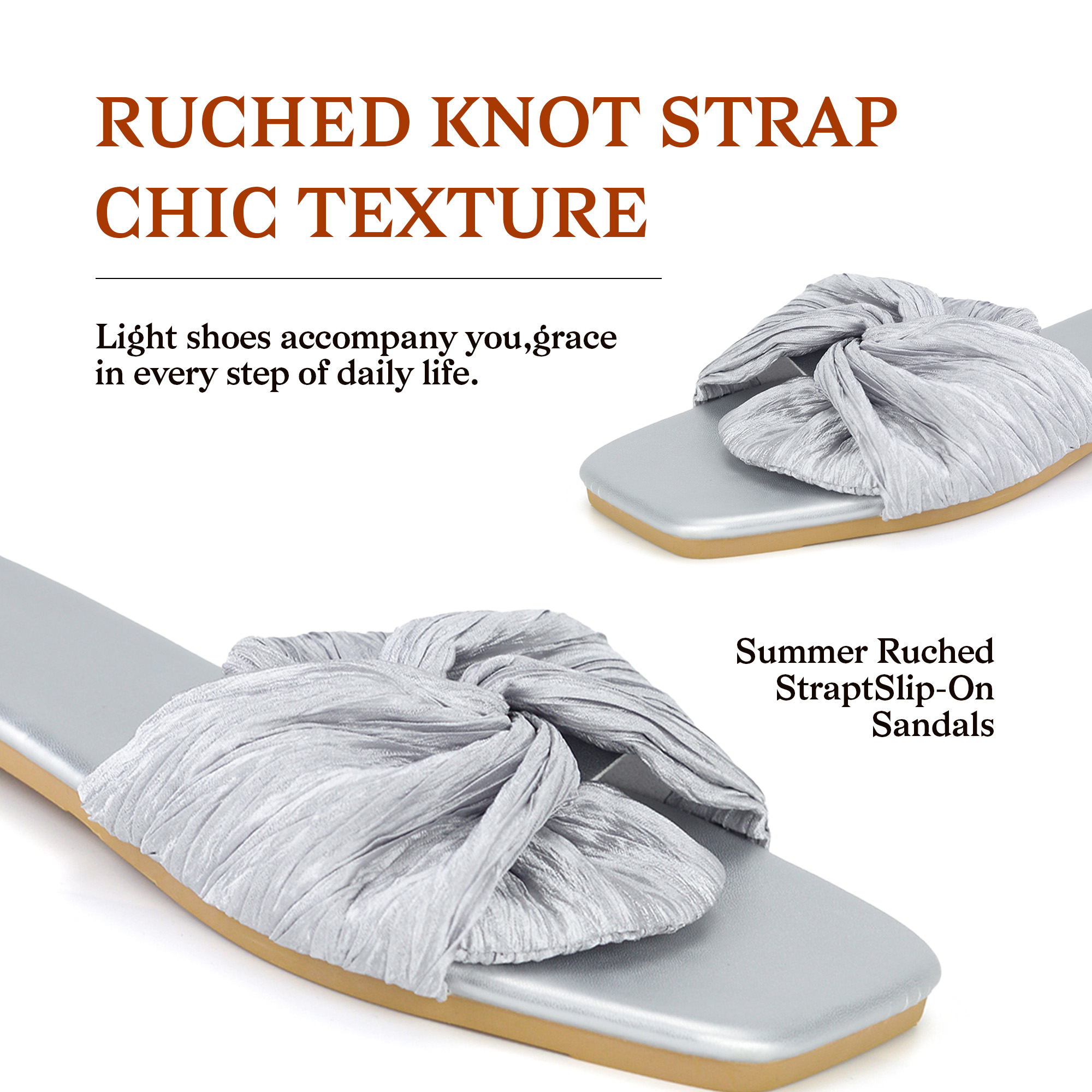 Women's Bow Slide Sandals