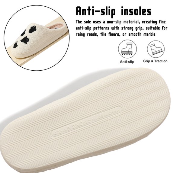 Halloween Slippers for Women and men Ghosts-White