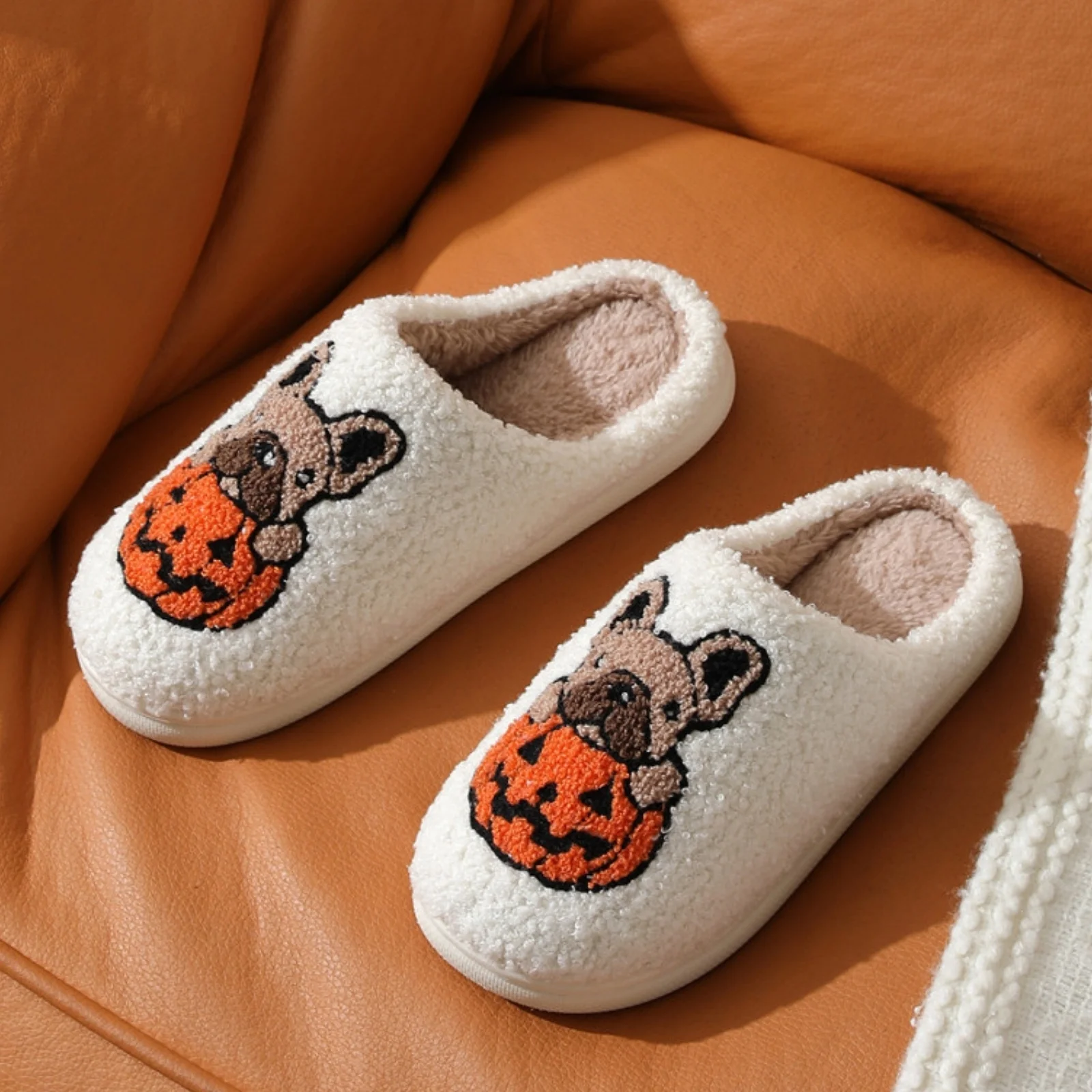 Cute Halloween Slippers for Women Perfect Soft Plush Comfy