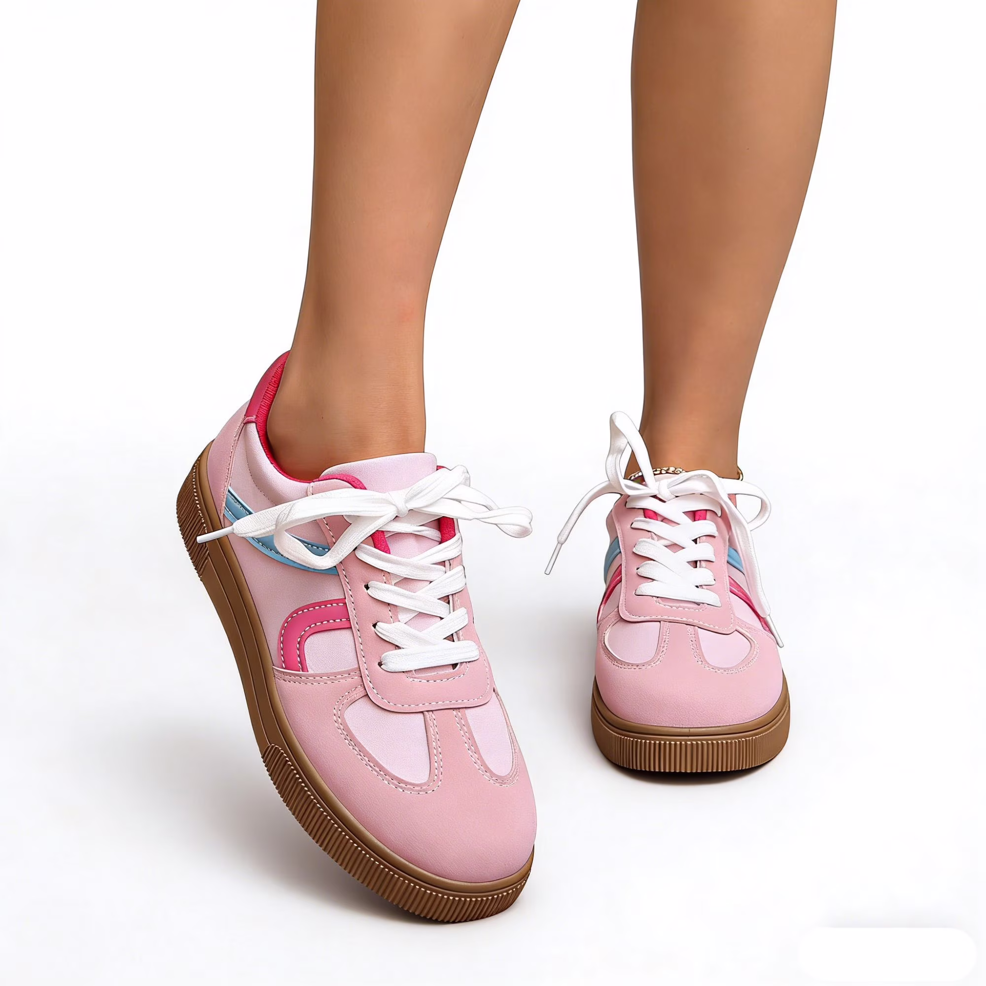 Women's Suede Leather Retro Fashion Sneakers