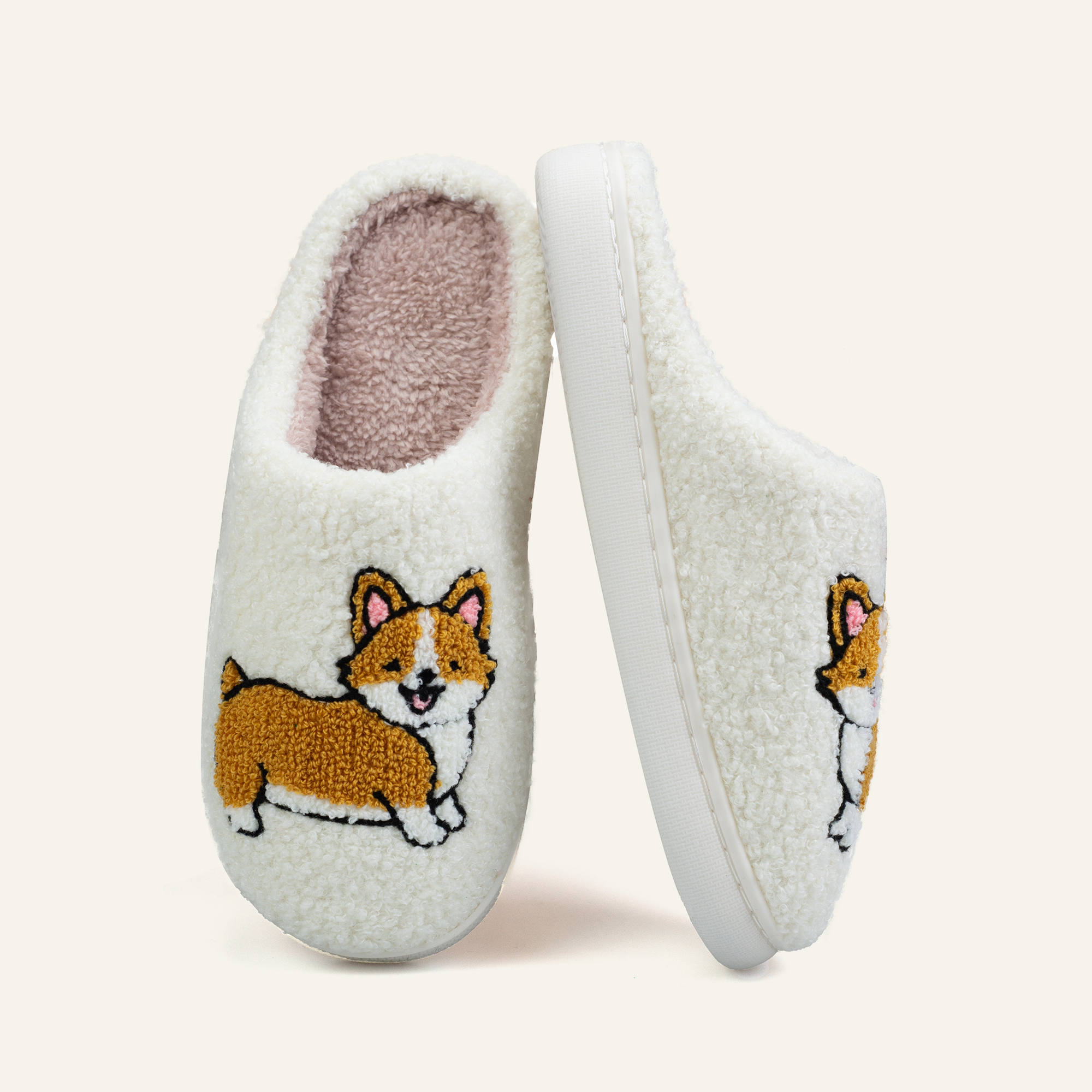 Fluffy House Slippers for Women and Men Non-slip Fuzzy Flat Slides