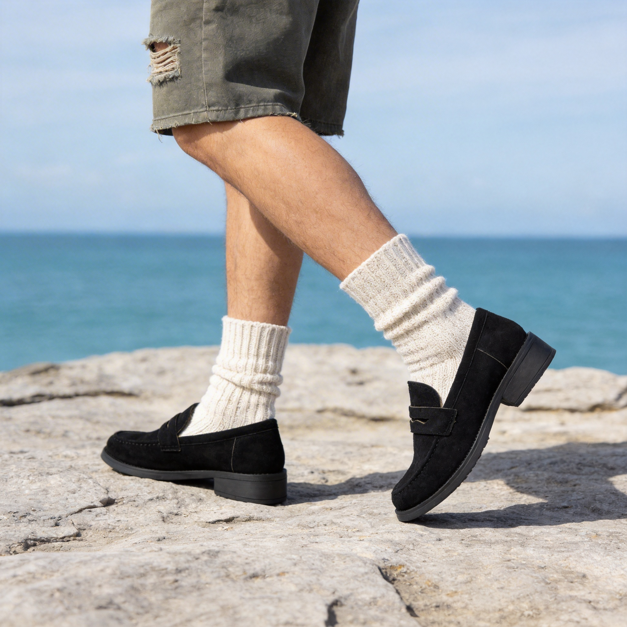 BERANMEY Loafers for Women Platform Slip-On