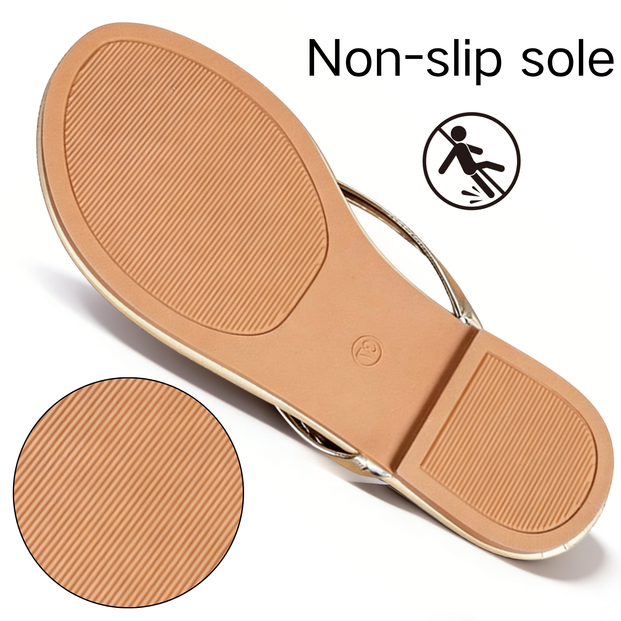BERANMEY Women's Wide Width Flip Flops - Comfortable Slip-On Sandals