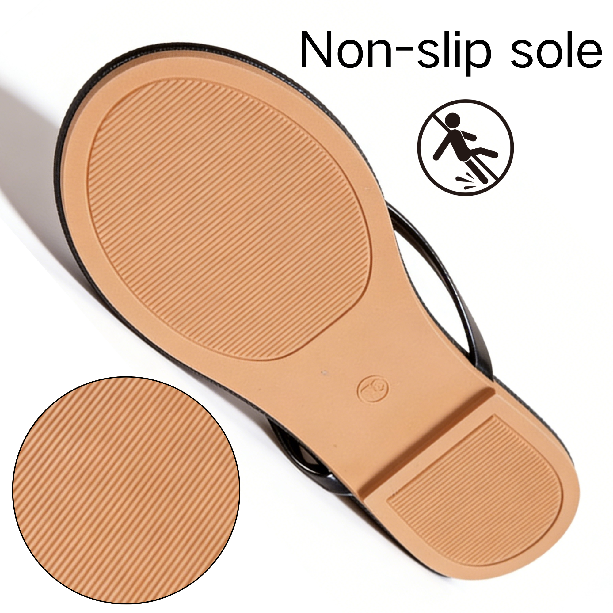 BERANMEY Women's Wide Width Flip Flops - Comfortable Slip-On Sandals